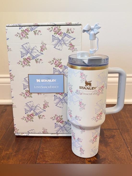 Stanley Other - Stanley x Love Shack Fancy Tumbler 40 Oz In Rosa Beaux Blue Excellent Condition